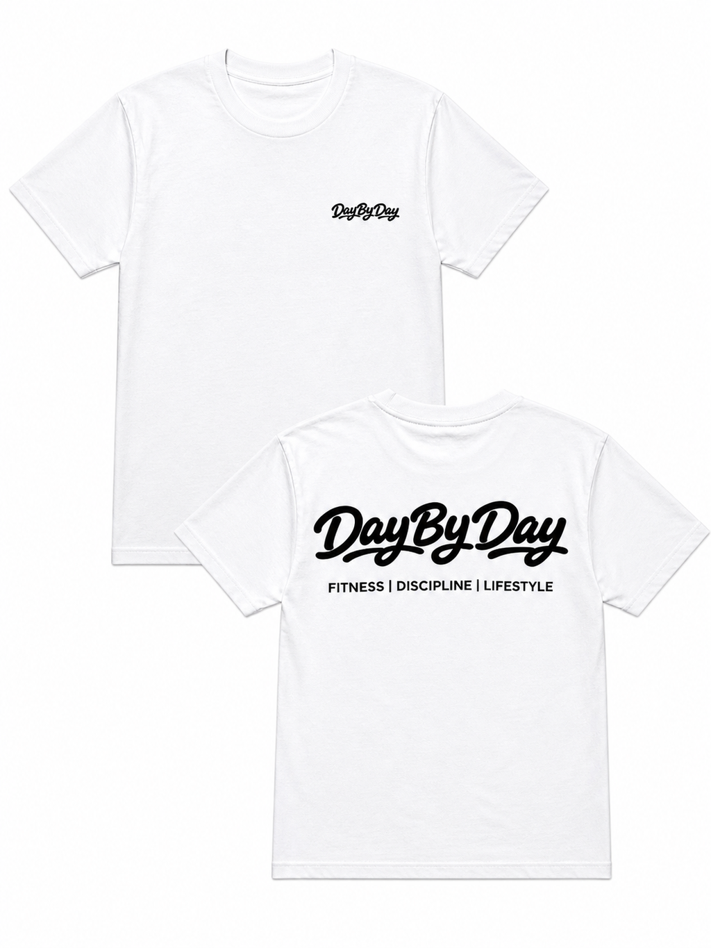 Day By Day Classic Graffiti White T Shirt