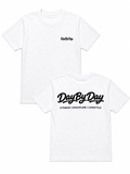 Day By Day Classic Graffiti White T Shirt