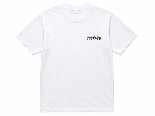 Day By Day Classic Graffiti White T Shirt
