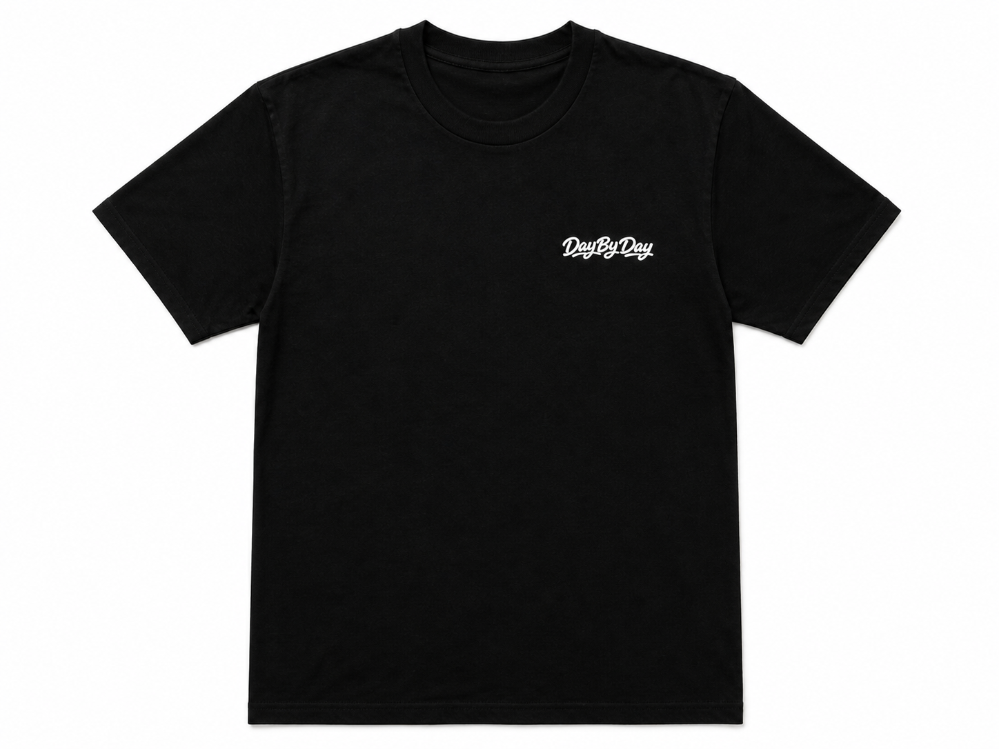 Day By Day Classic Graffiti Black T Shirt